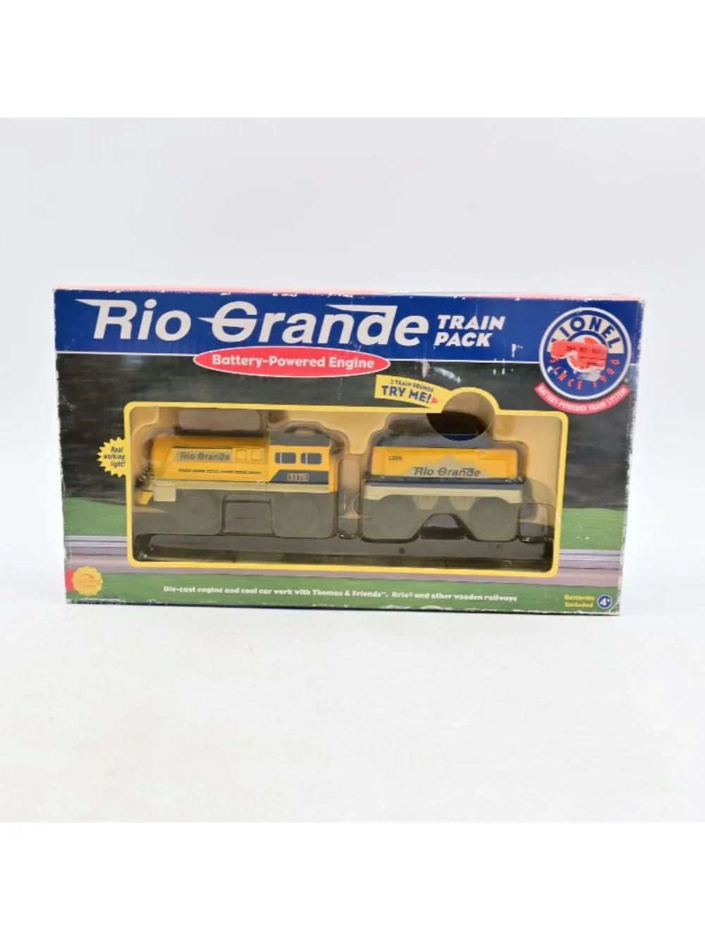 Lionel Rio Grande Train Pack Battery Powered Engine Coal Car New Sealed Vintage